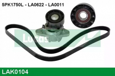 LUCAS ENGINE DRIVE lak0104 -  Поликлиновой ременный комплект